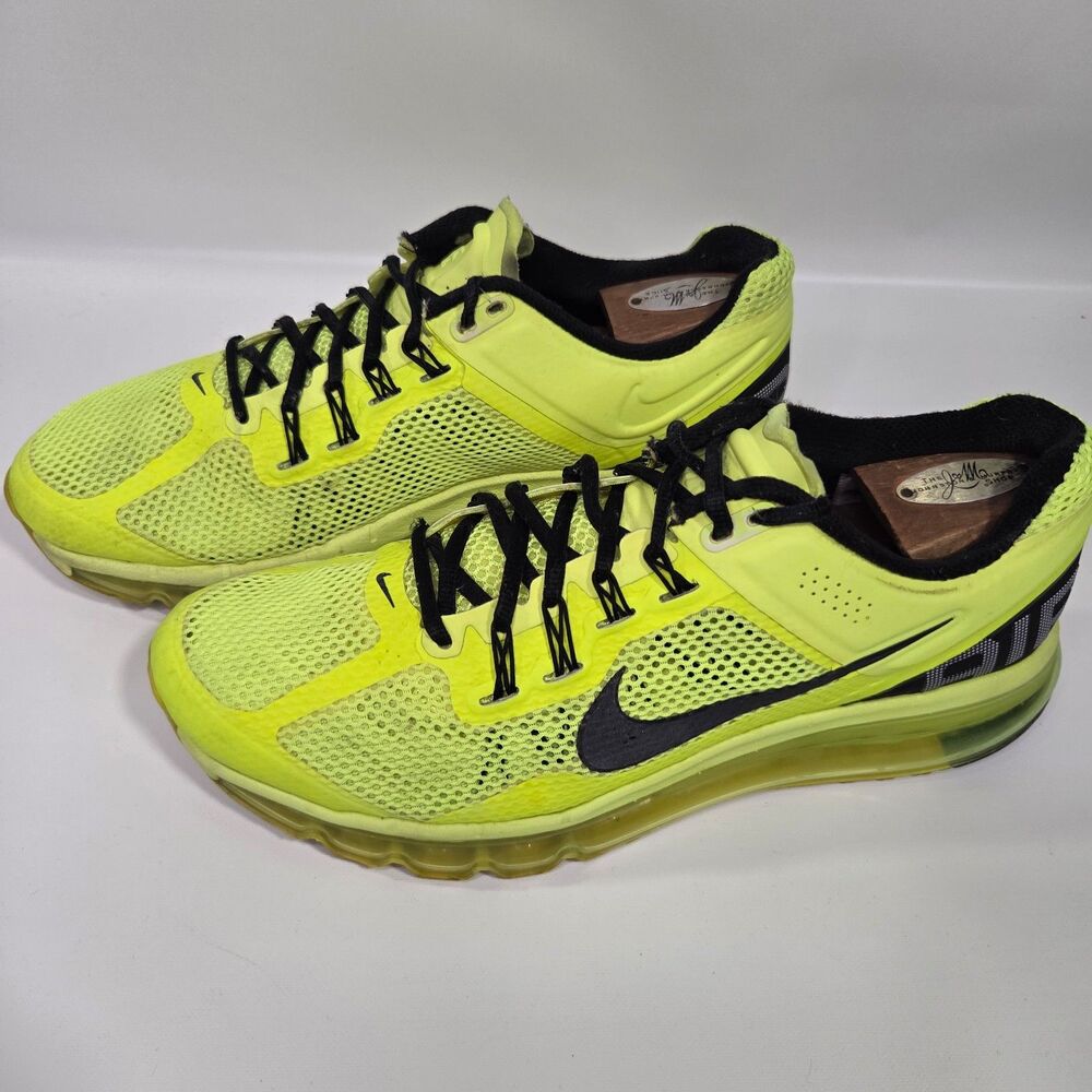 Nike Air Max 2013 Volt Men's Running Shoes Neon Yellow